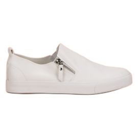 Scarpe Da Ginnastica Con Cerniera bianco