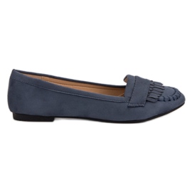 Small Swan Mocassini classici blu navy