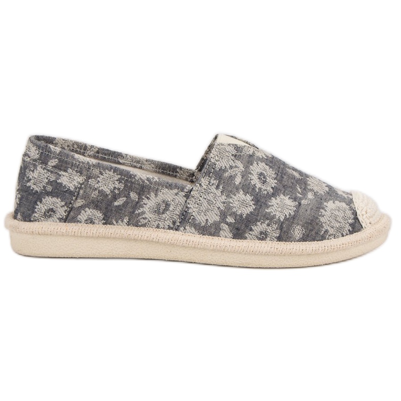 Small Swan Espadrillas alla moda grigio