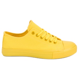 Sport Scarpe da ginnastica gialle giallo