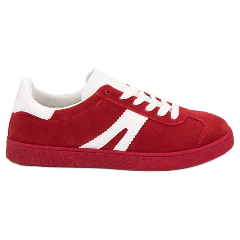 Sneakers mckeylor in camoscio rosso