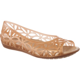 Crocs Isabella Jelly II Flat Dark Gold Gold multicolore