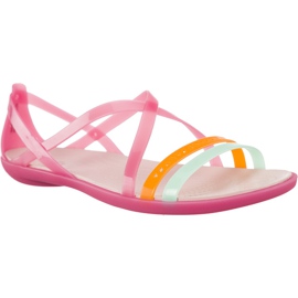 Crocs Sandalo con cinturino Isabella Cut In Paradise Rosa polvere di rosa multicolore