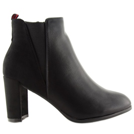Stivali neri con tacco alto A5580 Black nero