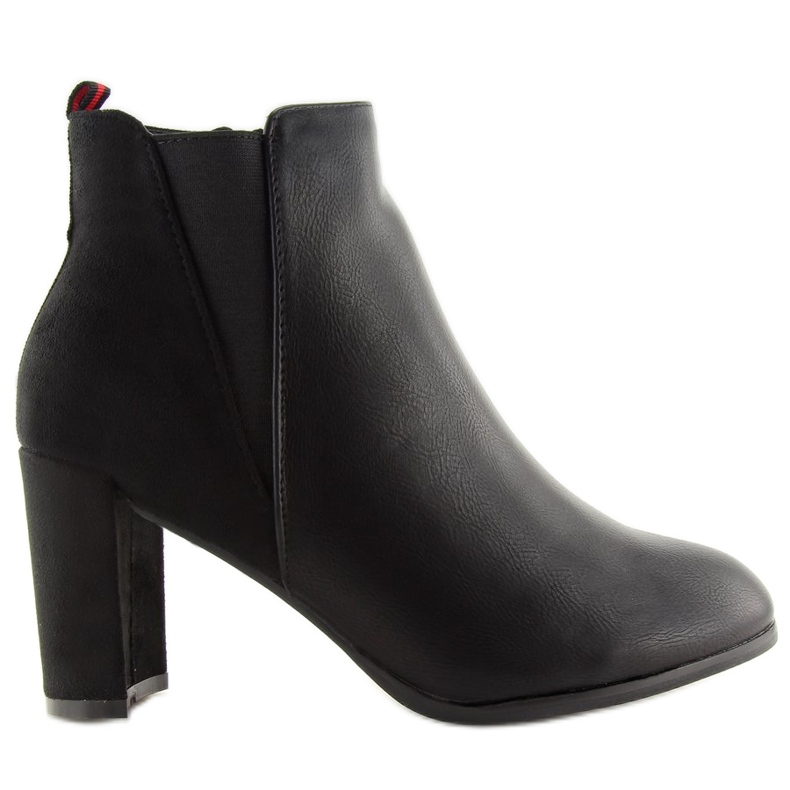 Stivali neri con tacco alto A5580 Black nero