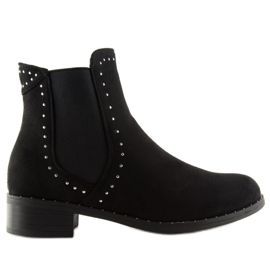 Stivaletti Chelsea neri da donna 1002-1 Nero