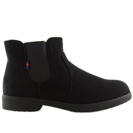 Stivaletti Chelsea neri da donna Y206 Nero