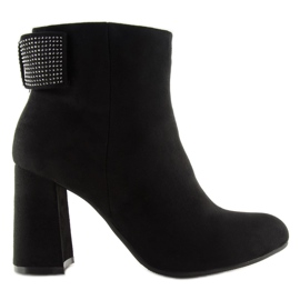 Stivali neri con tacco alto Z199 Black nero