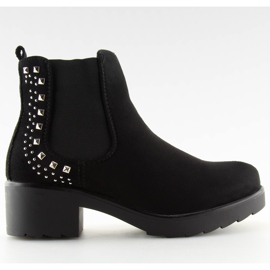 Stivali Jodhpur con borchie nere Z175 nere nero