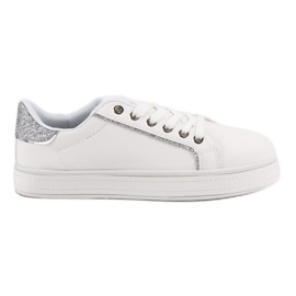 Scarpe sportive comode bianca grigio