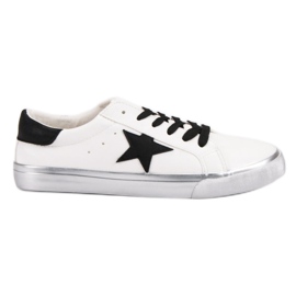 Scarpe da ginnastica basse alla moda bianca nero grigio