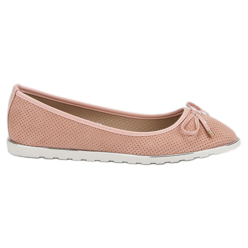 Small Swan Ballerine in polvere rosa
