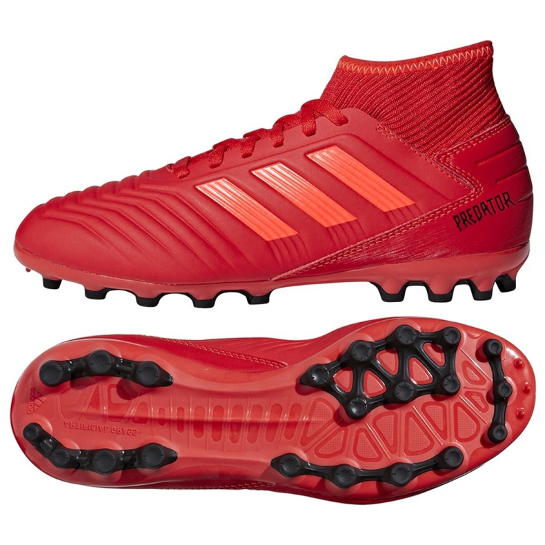 Scarpe da calcio Adidas Predator 19.3 Jr D98005 rosso rosso