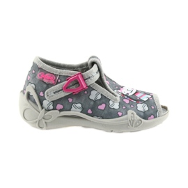 Scarpe per bambini Befado rosa 213P107 grigio