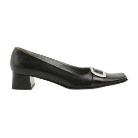 Décolleté in pelle nero