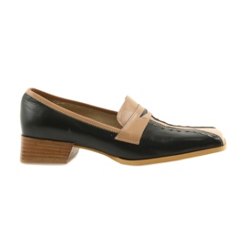 Sagan Scarpe di pelle nero marrone