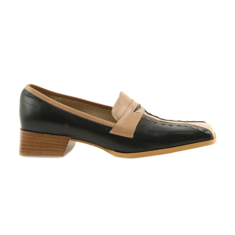 Sagan Scarpe di pelle nero marrone