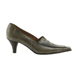 Décolleté in pelle Eksbut 559 grigio