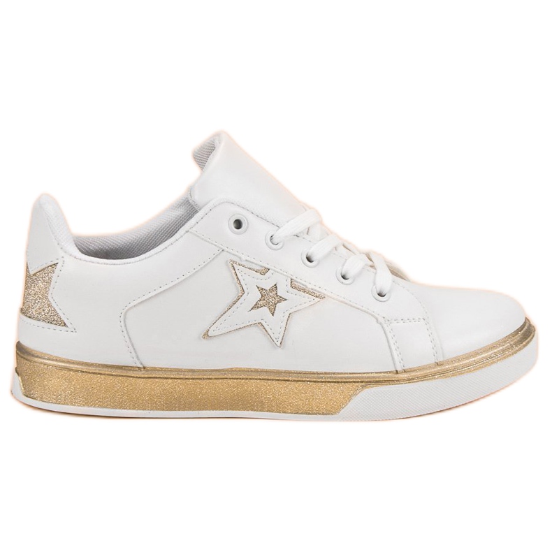Scarpe sportive da donna bianca giallo