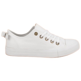 Sneakers basse bianche bianco