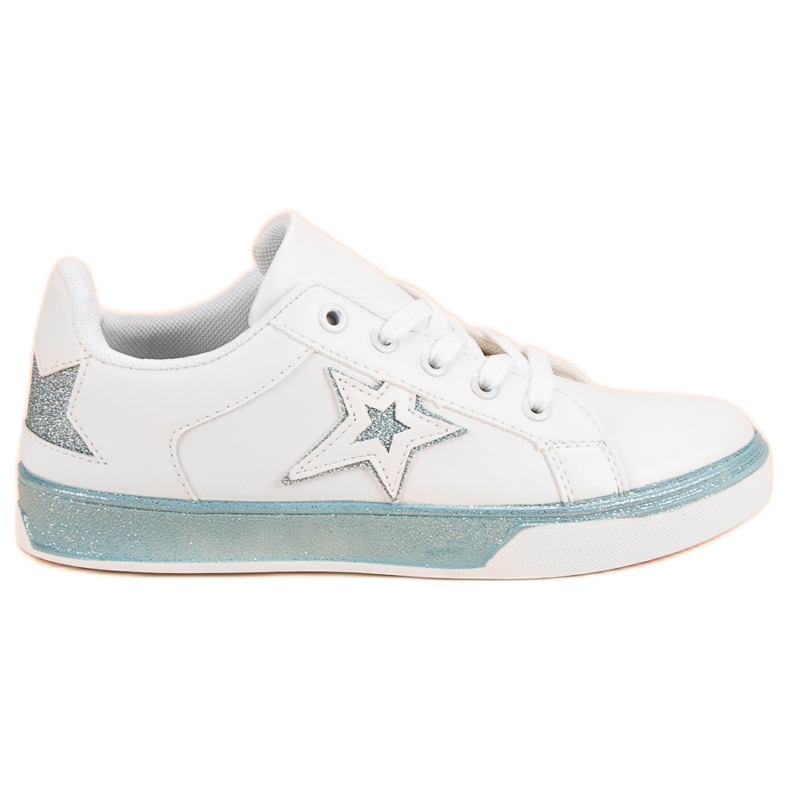 Scarpe sportive da donna bianca blu