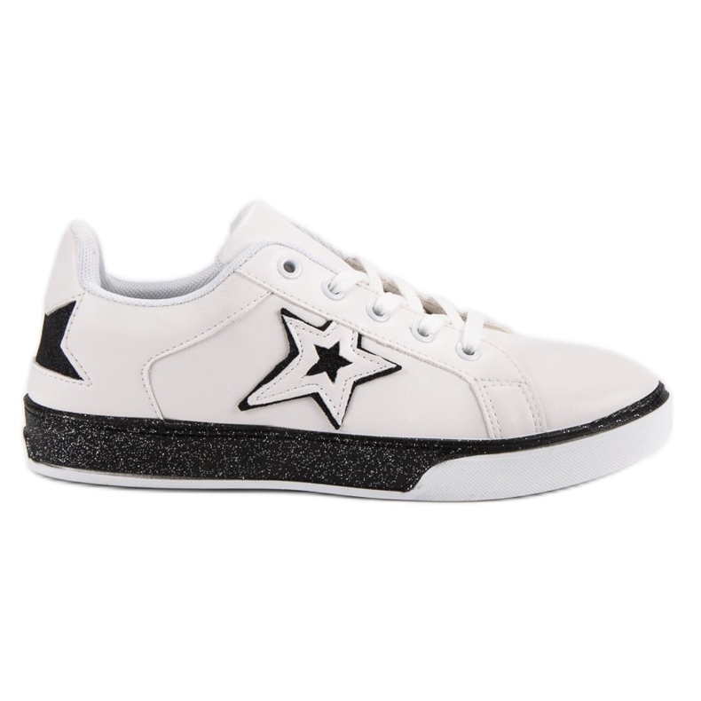 Scarpe sportive da donna bianca nero