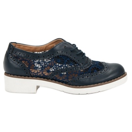 Fama Scarpe stringate blu