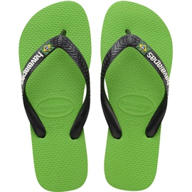 Havaianas Logo Brasil Neon Verde Nero multicolore