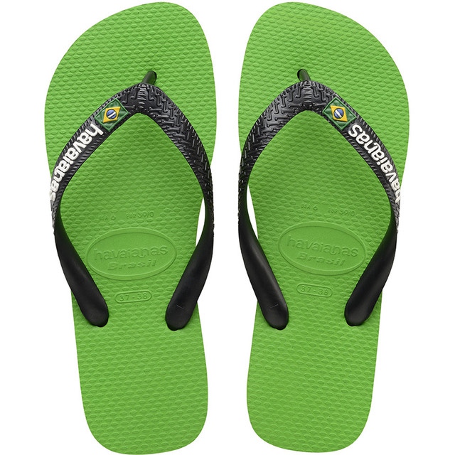 Havaianas Logo Brasil Neon Verde Nero multicolore
