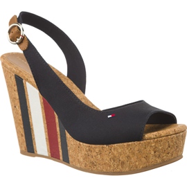 Tommy Hilfiger Wedge With Printed Stripes 403 Midnight nero