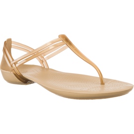 Cinturino a croce Isabella Crocs in bronzo marrone