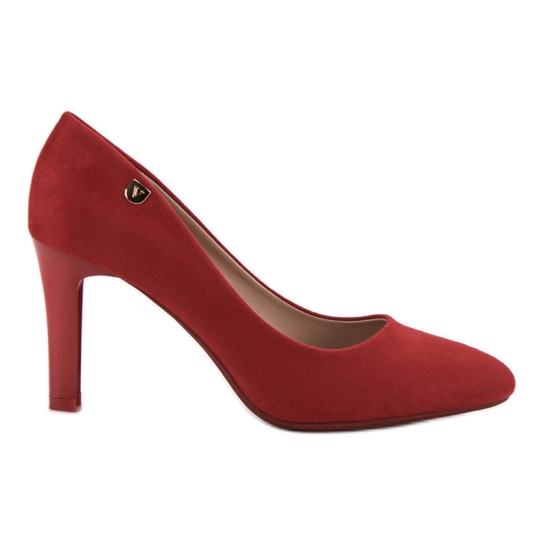 Décolleté VINCEZA in camoscio rosso