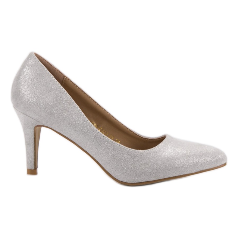Vinceza Décolleté con glitter grigio