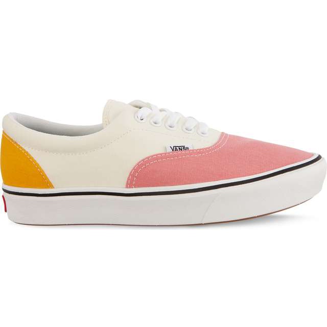 Vans Rosa di fragola di tela di Comfycush Era bianca giallo multicolore