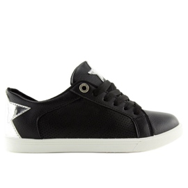 Sneakers nere con stella A6213 Black nero