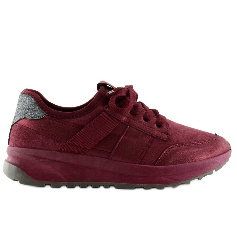 X-9733 Scarpe sportive bordeaux vino rosso