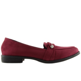 Mocassini donna bordeaux 3117 Rosso