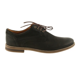 Scarpe da uomo in pelle Riko 831 nere nero