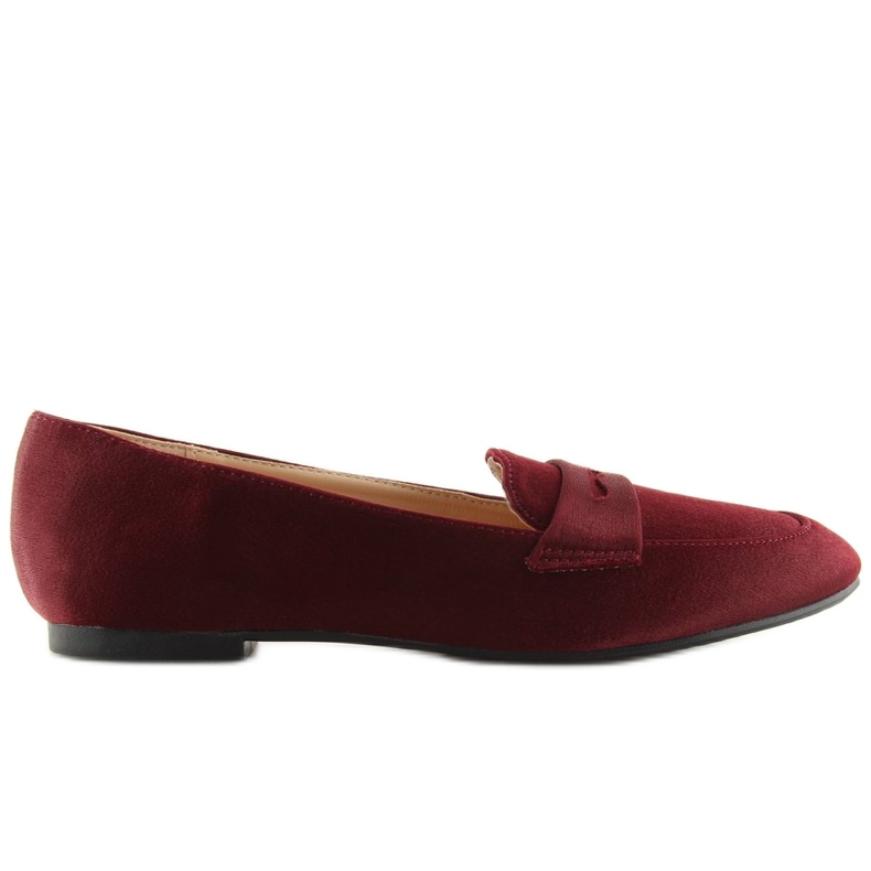 Mocassini da donna bordeaux 3109 Red rosso
