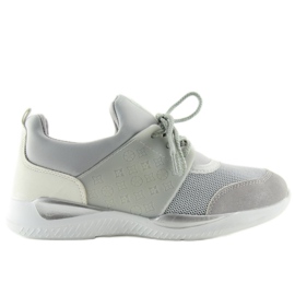 Scarpe sportive grigie ultraleggere BY-069 Grey grigio
