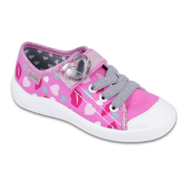Scarpe per bambini Befado 251X123 bianca grigio rosa