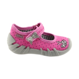 Befado scarpe per bambini ballerine pantofole 109P169 nero grigio rosa