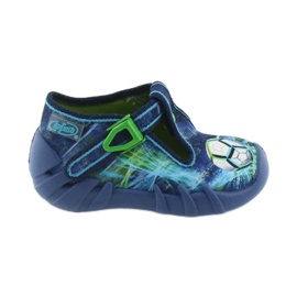 Scarpe per bambini Befado pantofole 110P339 blu verde blu navy