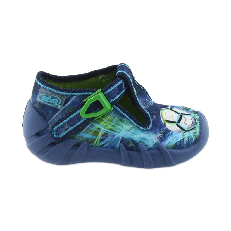 Scarpe per bambini Befado pantofole 110P339 blu verde blu navy