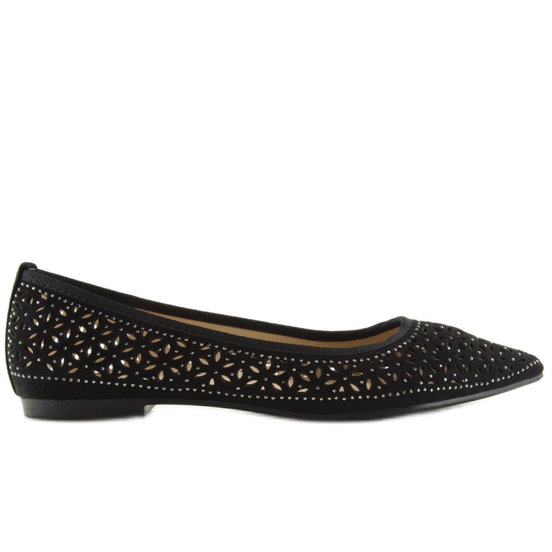 Ballerine nere traforate 127-25 Black nero