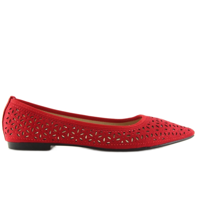 Ballerine traforate rosse 127-25 Red rosso