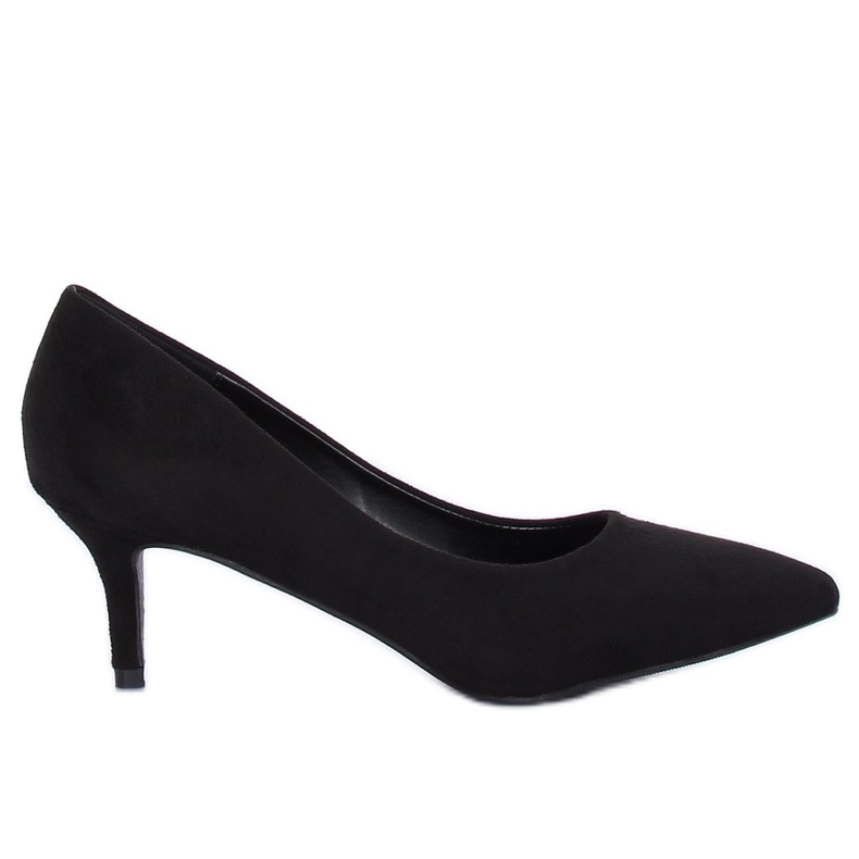 Décolleté con tacco basso nero P-6377 Nero