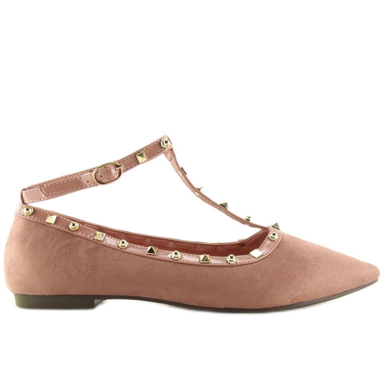 Ballerine con borchie rosa 127-13 Pink