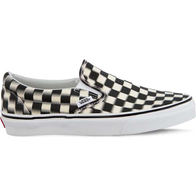 Vans Classic Slip On Vjm Blur Check Pack Nero Classico Bianco bianca