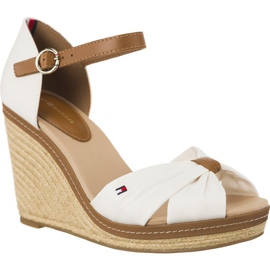 Tommy Hilfiger Iconic Elena Sandals 121 Whisper White bianco marrone